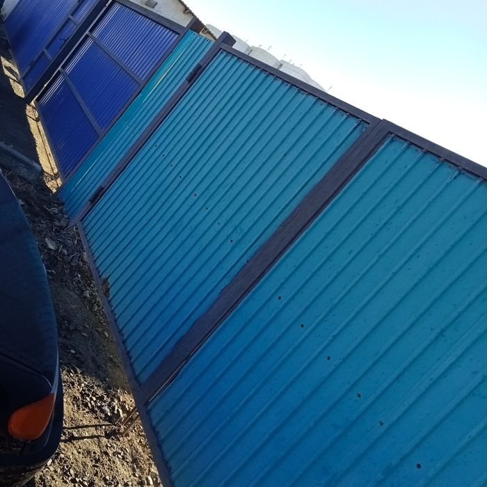 Забор ворота железный