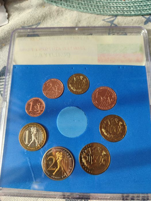 Комплект пробни евро монети България  2004 г.