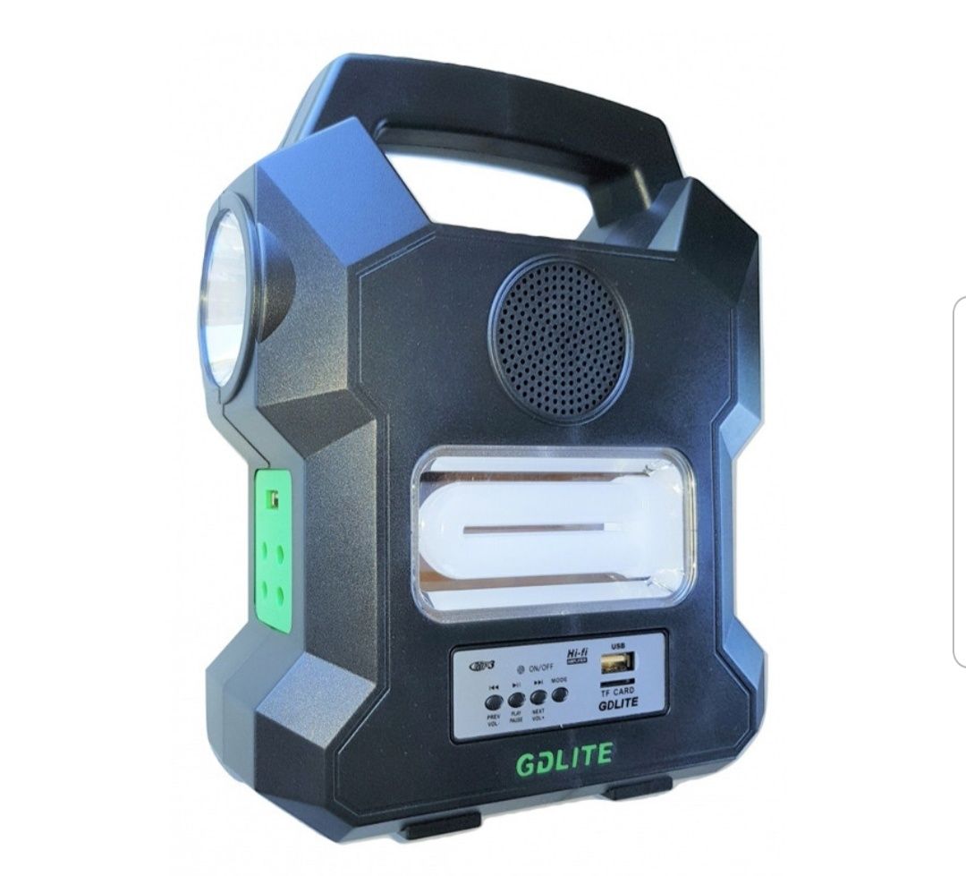 Kit de incarcare solara Gdlite 1000A USB MP3 Radio FM 4 becuri inclus