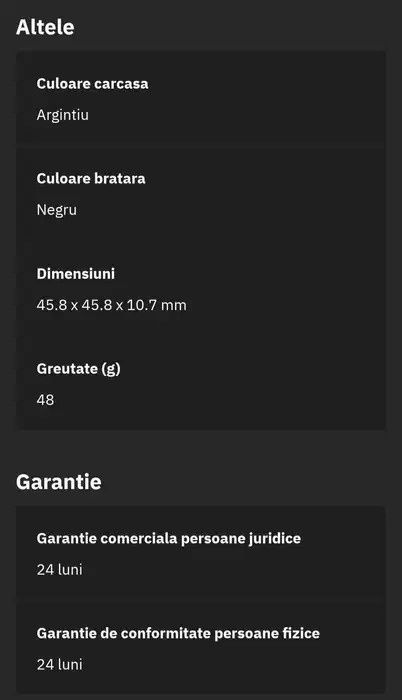 HUAWEI Watch GT 5 46mm, Nou, Sigilat, Cu Garanție