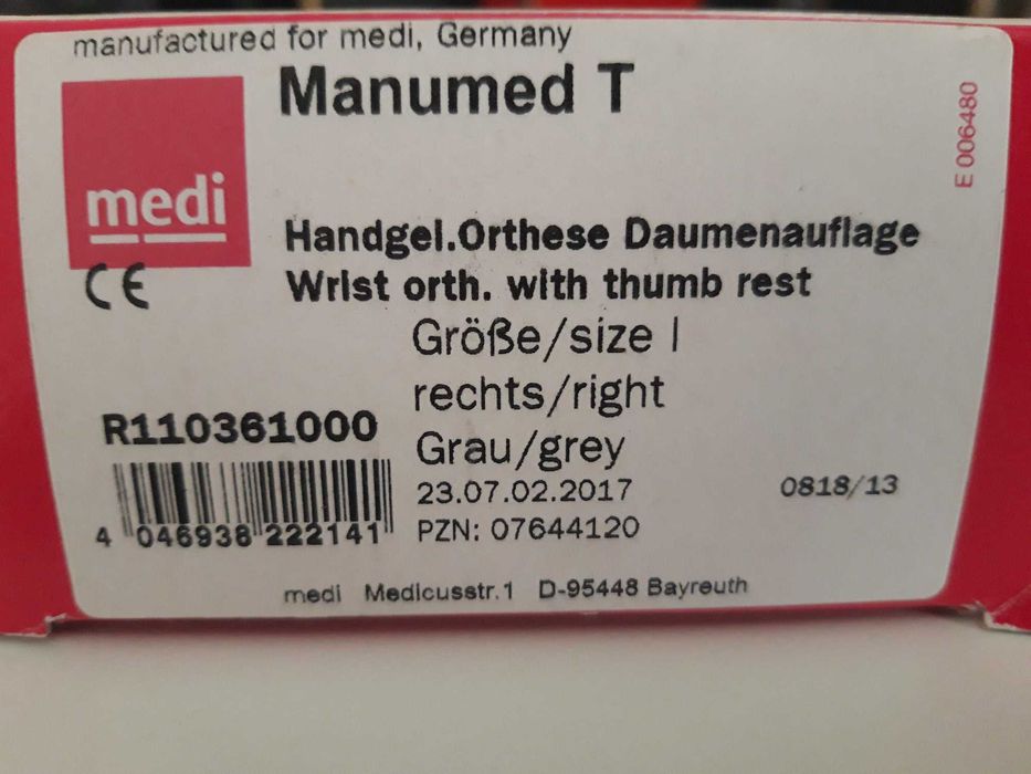 Orteza incheietura mana drepta Manumed T