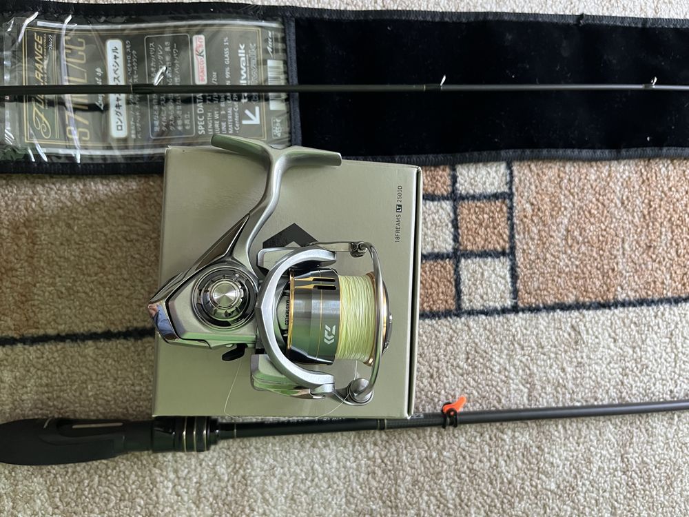 Tailwalk Fullrange S71 ML и макара Daiwa Freams LT D 2500