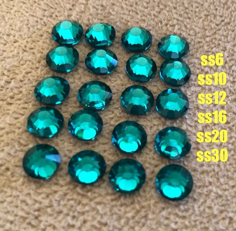 1000 бр.Green Zircon кристали за топло лепене