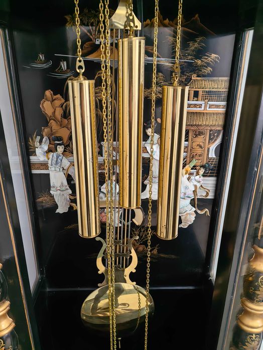 pendula,ceas,de podea,nemtesc,FRANZ HERMLE,8 ciocanele,3 melodii