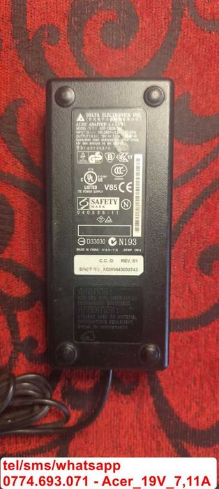 Incarcator laptop Acer 19V, Packard Bell 19v alimentator ACER original