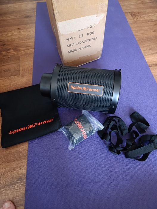 Канальный угольный фильтр для теплиц spider farmer