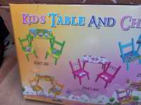 Set masa plus 2 scaune. Diverse modele. Pentru copii mici. Noi.