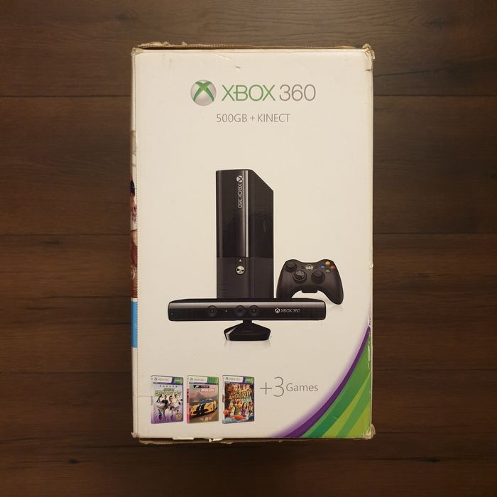 Xbox 360 E 500Gb complet la cutie cu Kinect