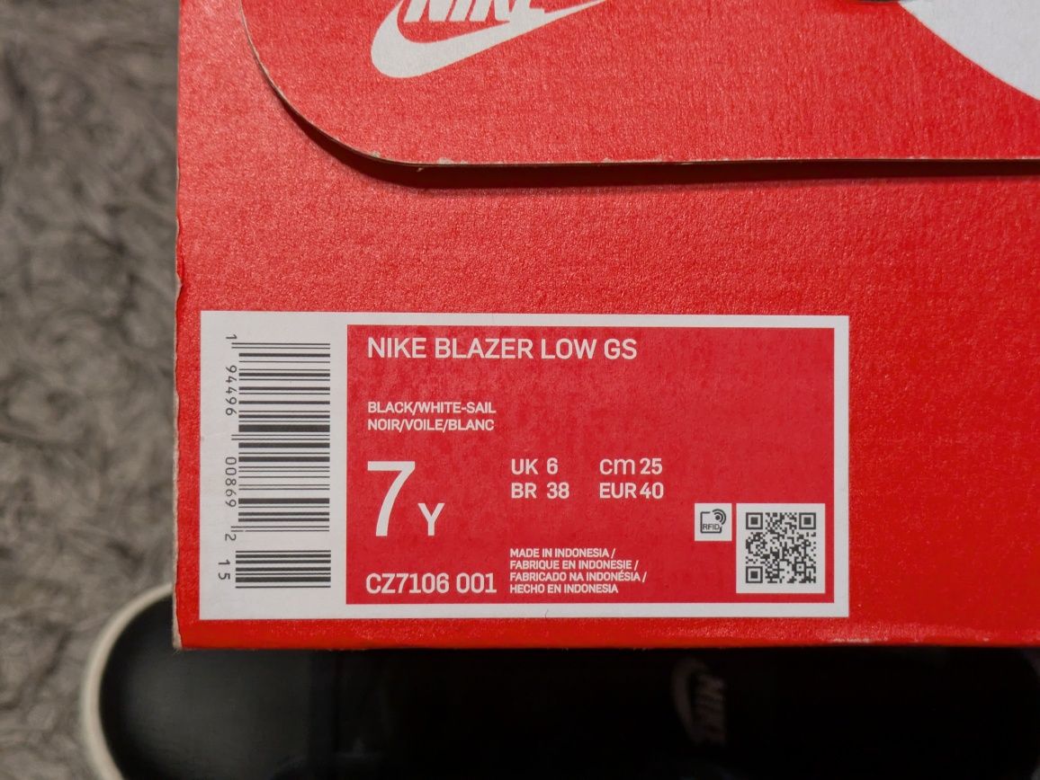 Nike Blazer Low 40 Black