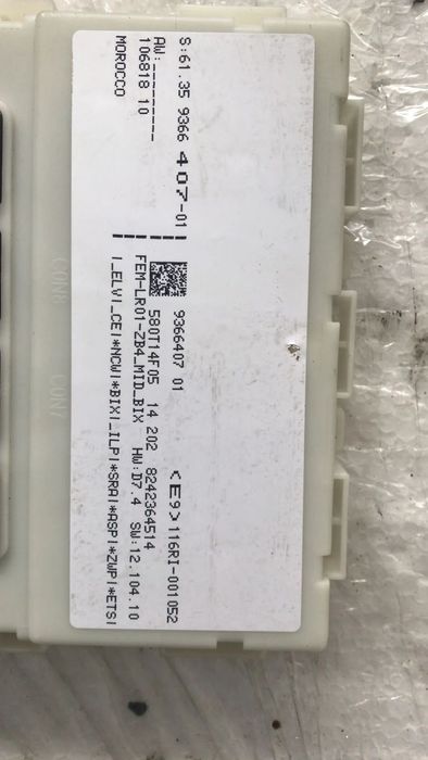 Modul / calculator confort FEM BMW Seria 3 F30 9366407 01 936640701