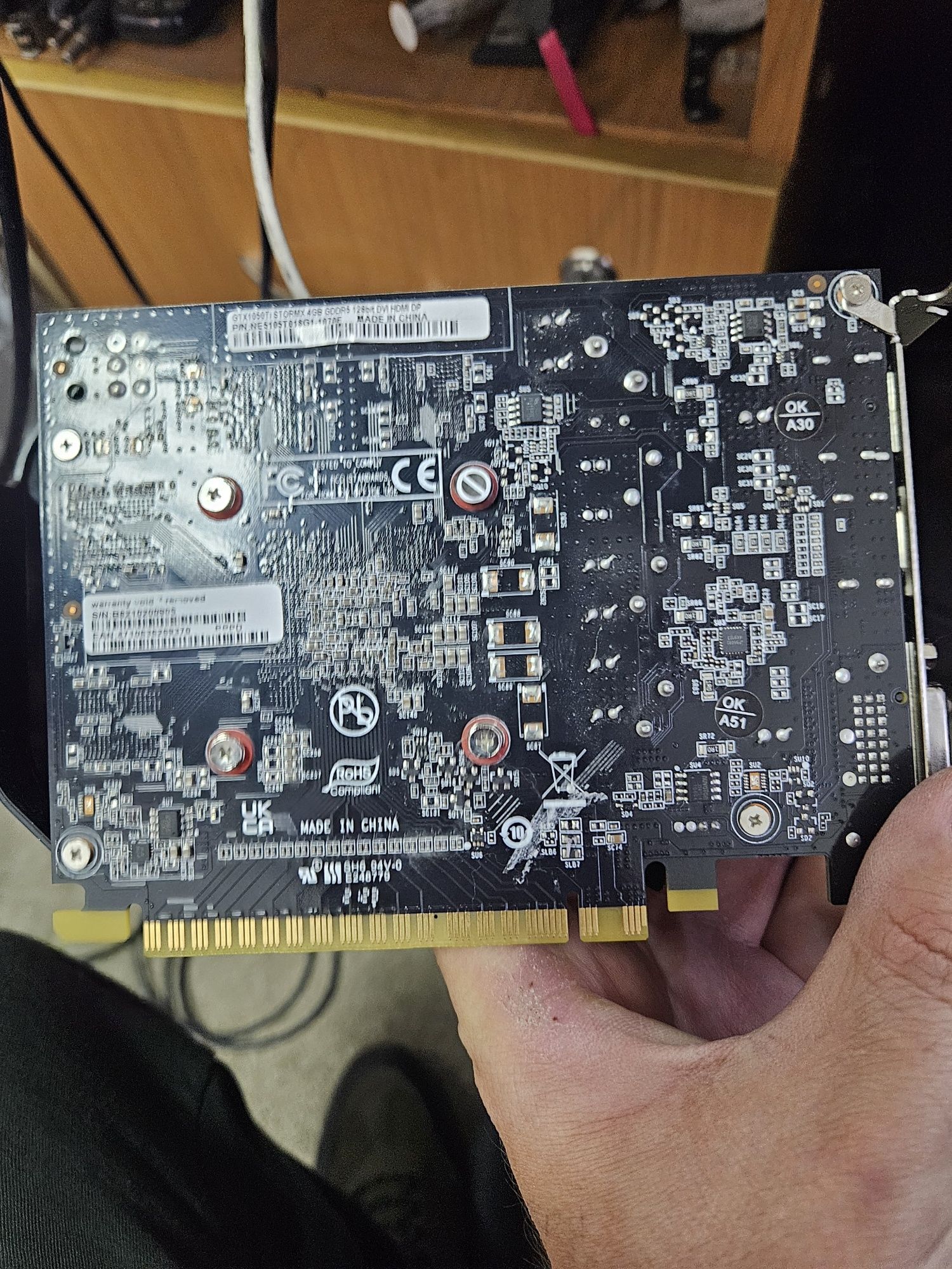 Видеокарта 1050ti stormx 4gb gddr5 128biit