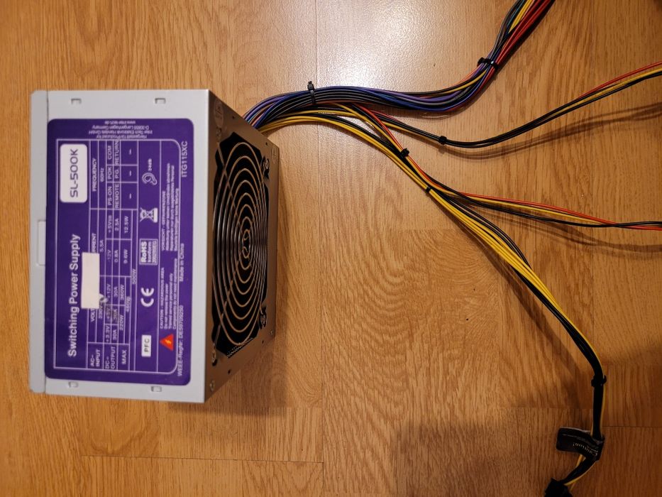 Sursa PC format ATX,Inter-Tech SL-500K,500W ,ca noua.