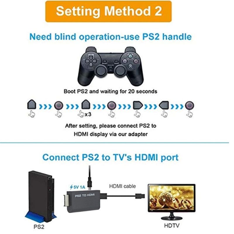 PS2 to HDMI адаптер