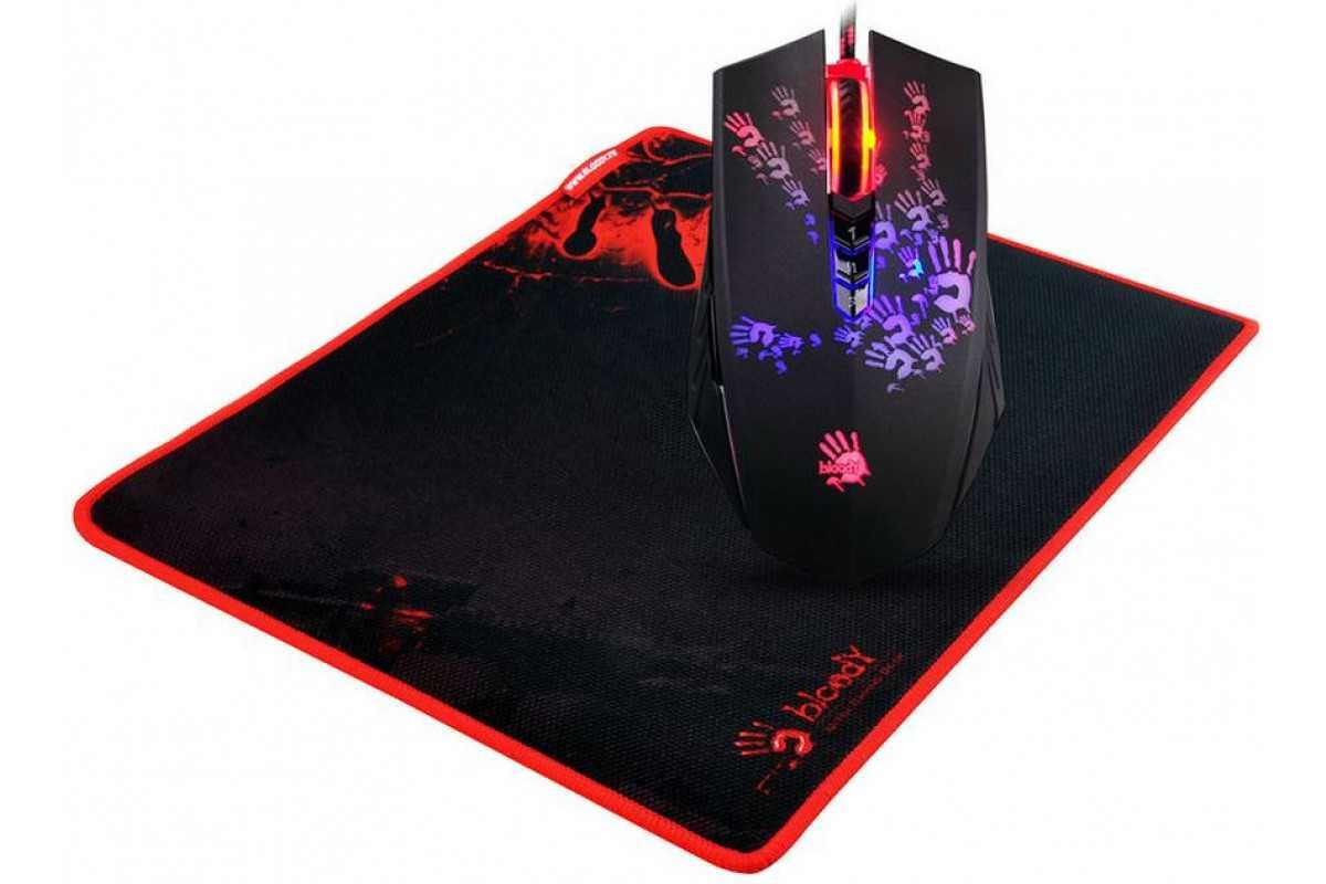 продам новый Bloody A6081 игровой мышь с ковриком/4000 dpi/