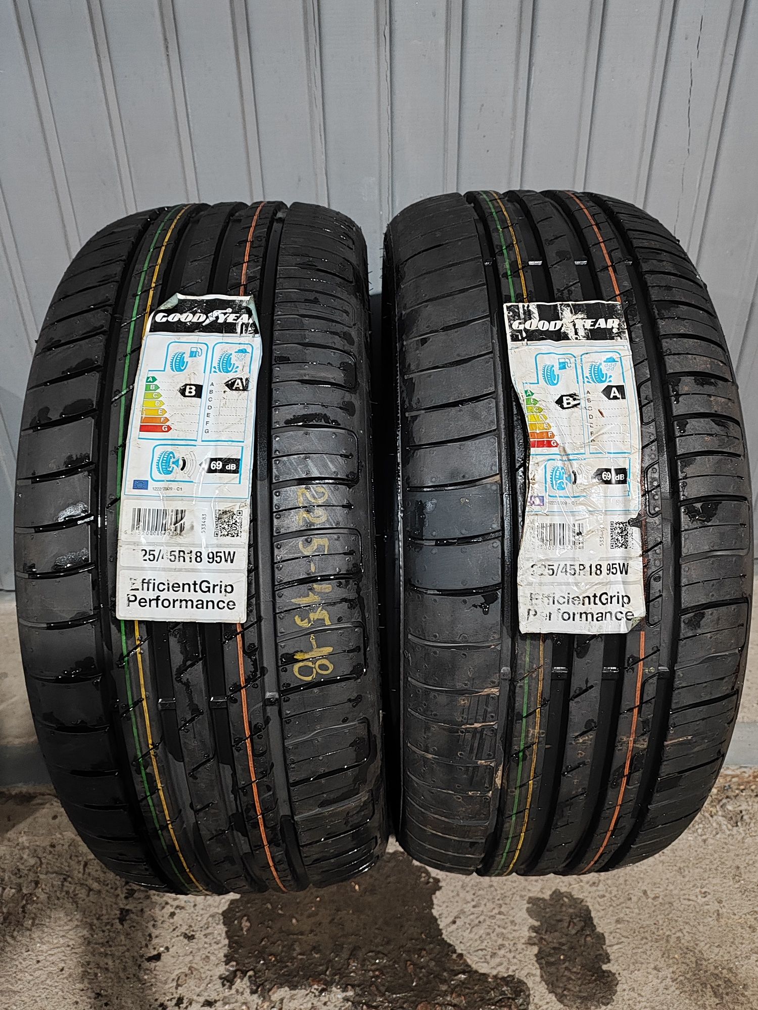 225/45 R18 Good Year новые 2 шт в наличии