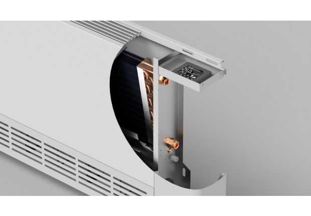 Ventiloconvector de pardoseala Mareli ULTRA SLIM 4, 6, 8kW-WiFi