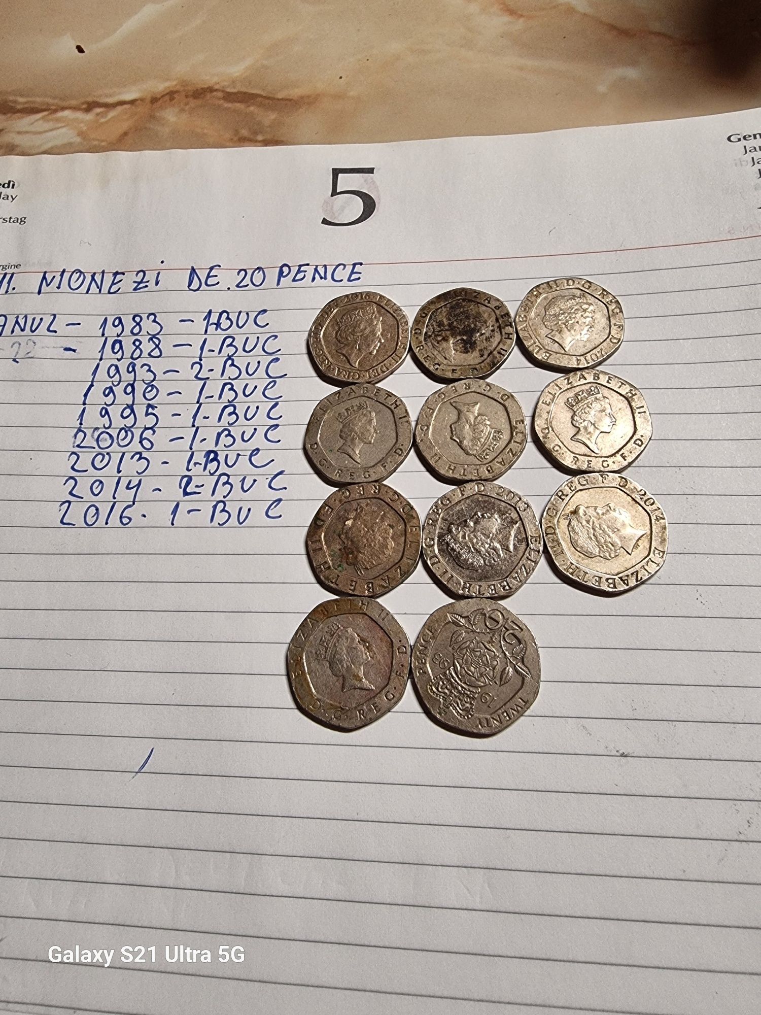 Monezi de 20 PENCE