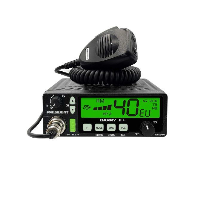 Statie radio CB President Barry II+ 12/24V