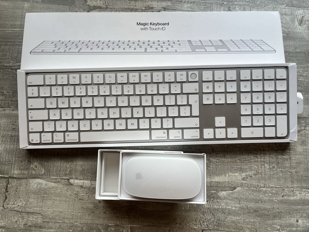 Apple magic mouse and magic keyboard with touch ID