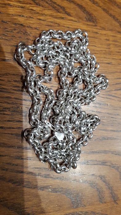 Nou nout,superb lant argint 925 Italy masiv foarte lung,model deosebit