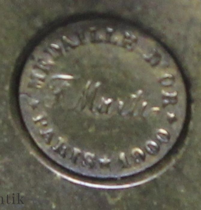 Ceas de șemineu Art Nouveau atelier Marti Fritz circa 1900 Franța.