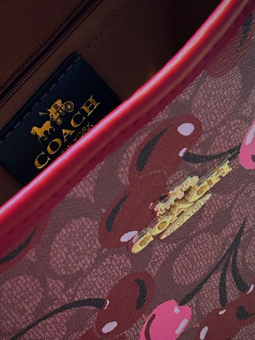 Чанта Coach с череши