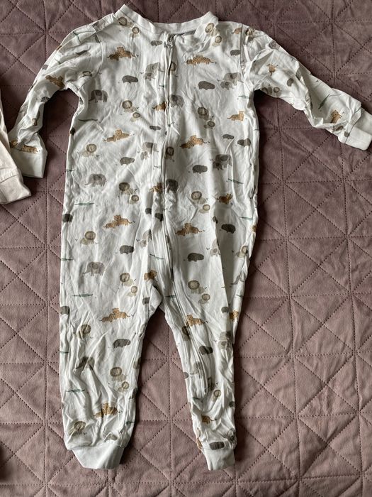 4 бодита-пижами с цип H&M 86см,92см,98см