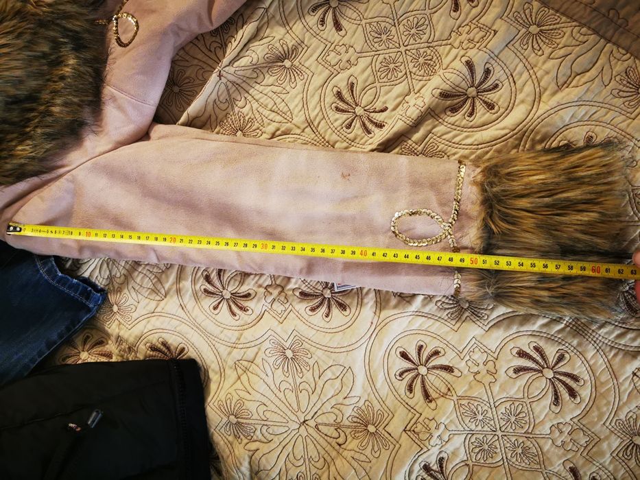 Cojocel catifelat cu blana sintetica mărimea 36/38