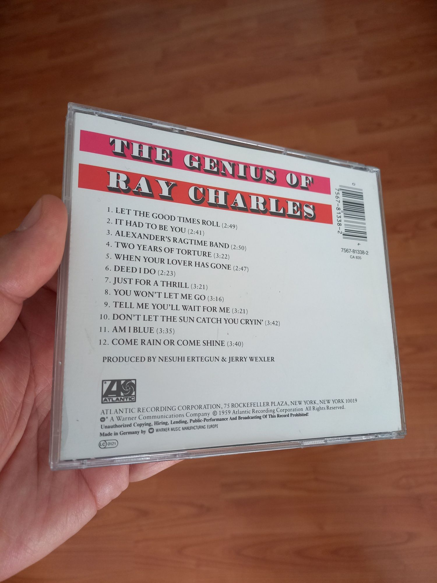 Ray Charles-Cd album de Studio (Germany)