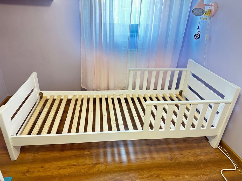 Pat pentru copil cu sertar de depozitare – 80x190 cm, fără saltea