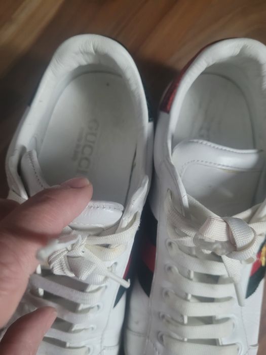 Vând adidasi piele originali Gucci