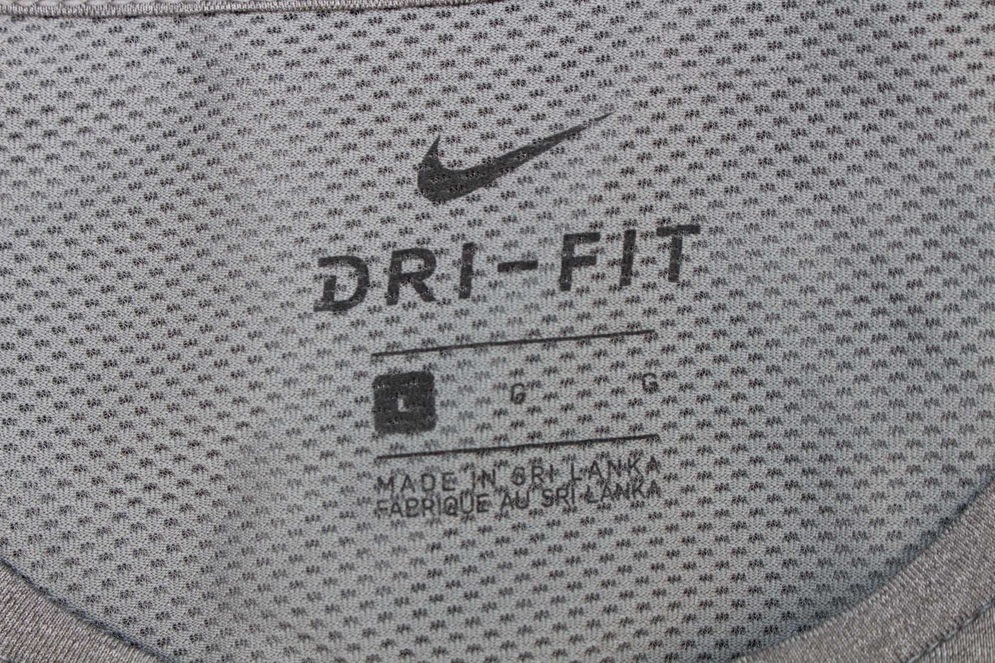 Nike Pro Оригинална Мъжка Блуза къс ръкав сива Dri Fit за фитнес L