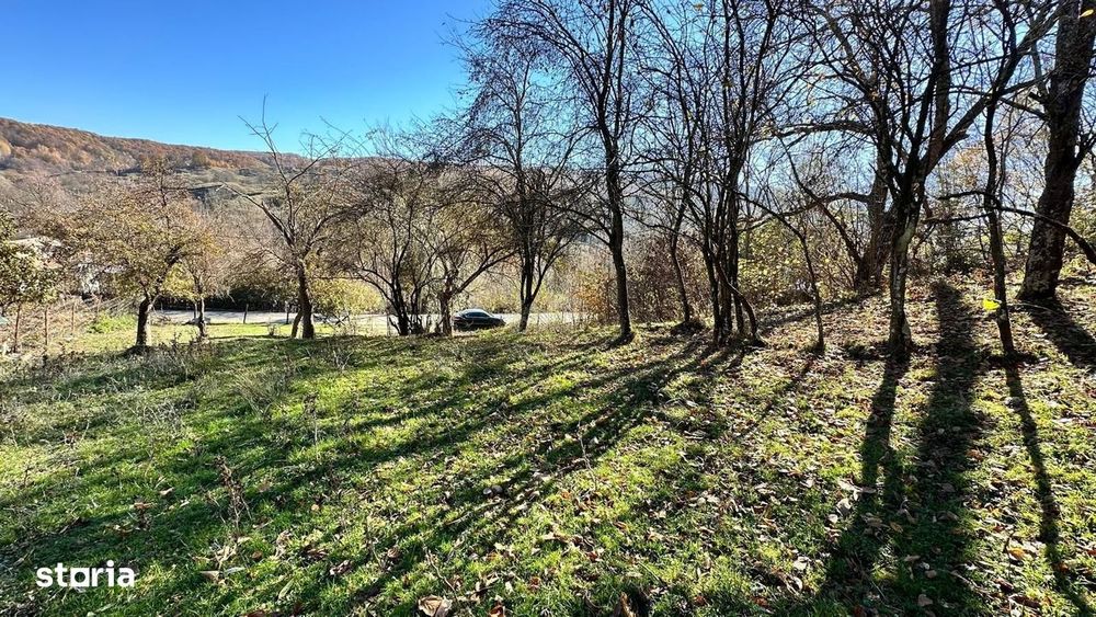 Teren de vanzare, zona montana, vedere panoramica, asfalt, utilitati
