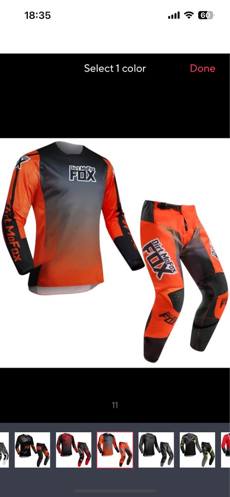 Echipament enduro Cross Fox pantaloni tricou