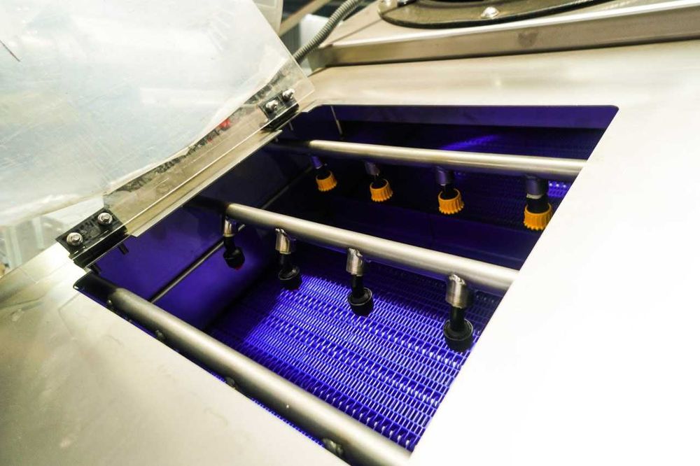 Mașină de spălat fructe prin barbotare – inox AISI 304