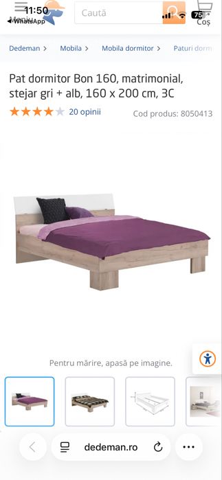 Vand dormitor complet