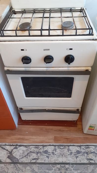 Газовая плита в рабочем состояний