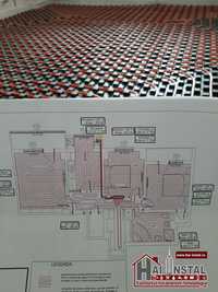 Incalzire in pardoseala sistem complet materiale și manopera la 25 Eur