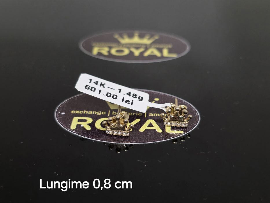 Bijuteria Royal: Cercei aur 14k/1.43 gr