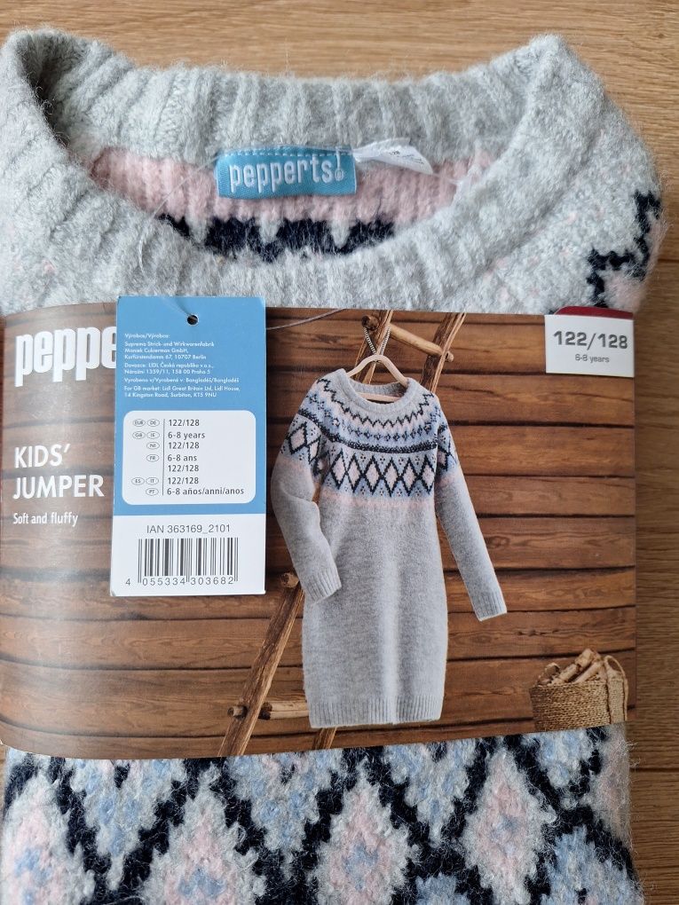 Нови Суитчър и рокля 122/128 Pepperts