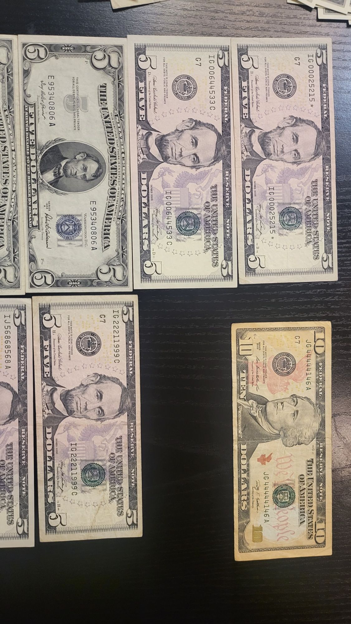 САЩ банкноти долари
