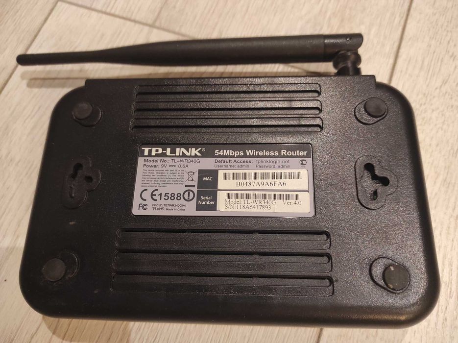 Рутер TP Link TL-WR340G в отлично състояние