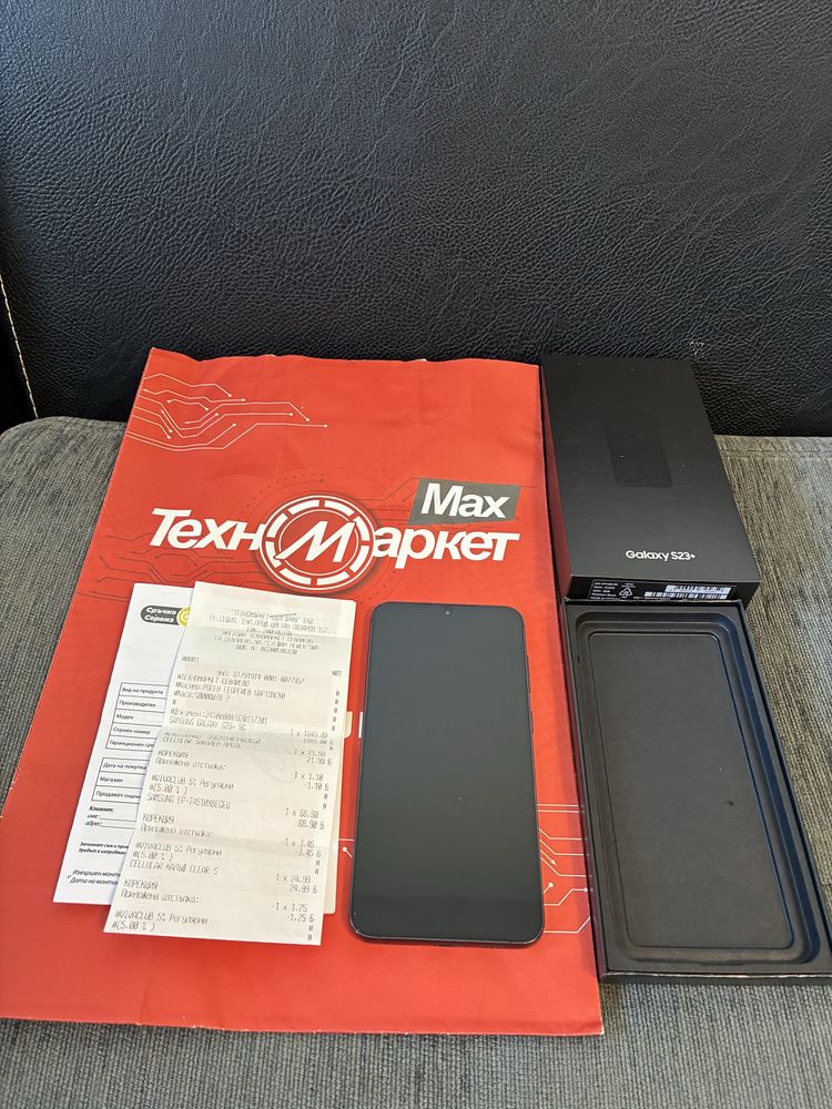 КАТО НОВ 512GB Samsung S23 Plus Техномаркет Гаранция 2026г. S23+