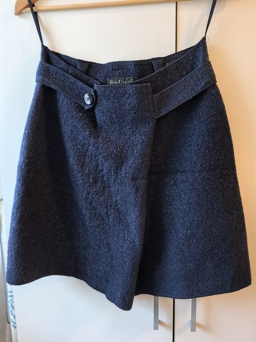 Fustă bleumarin 100% lână - măsura M