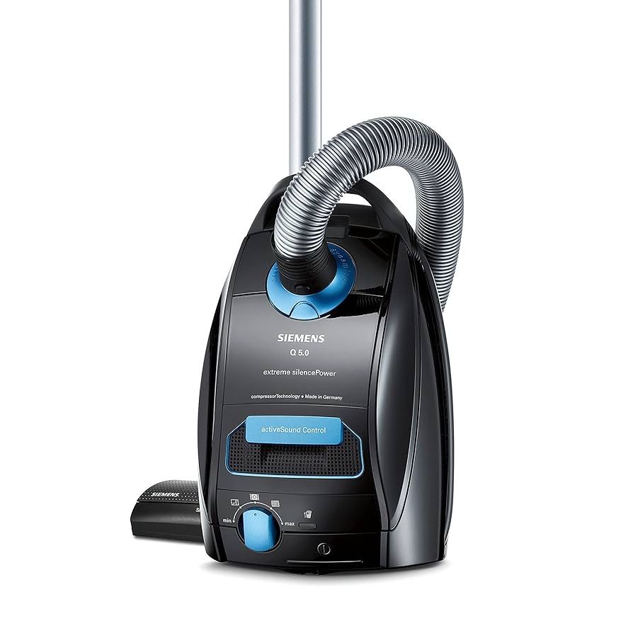 Прахосмукачка с торба Siemens VSQ5X1230, 850 W, 4.5 l Черна