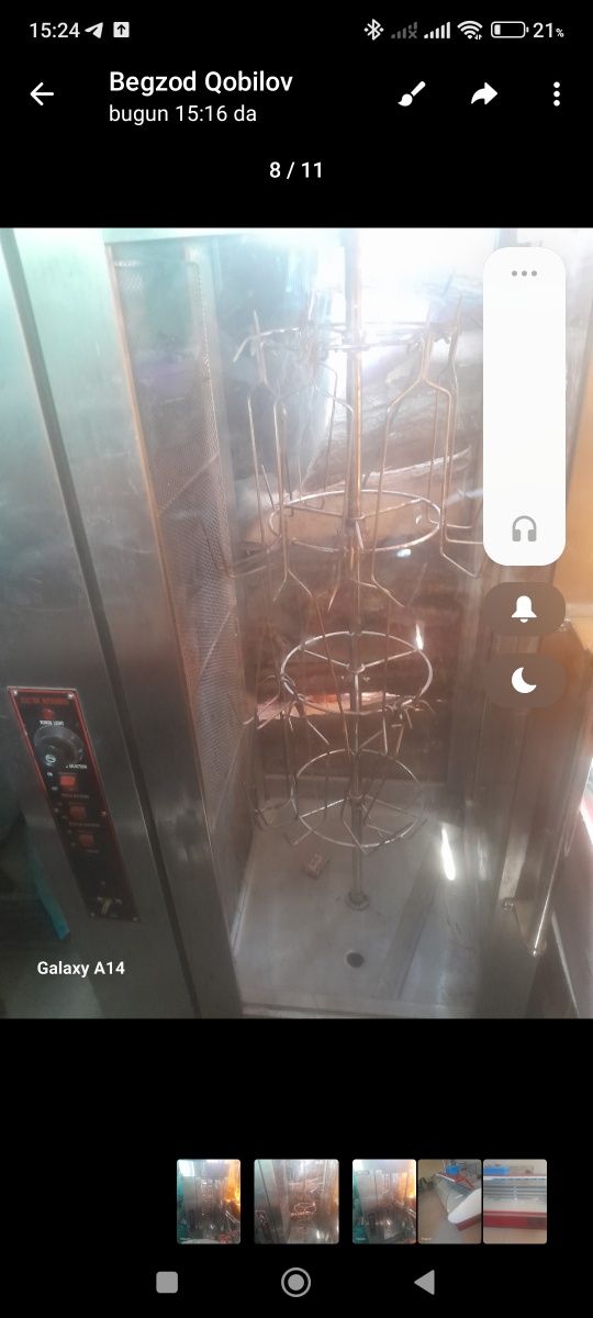 Gril aparat  holati yahşi