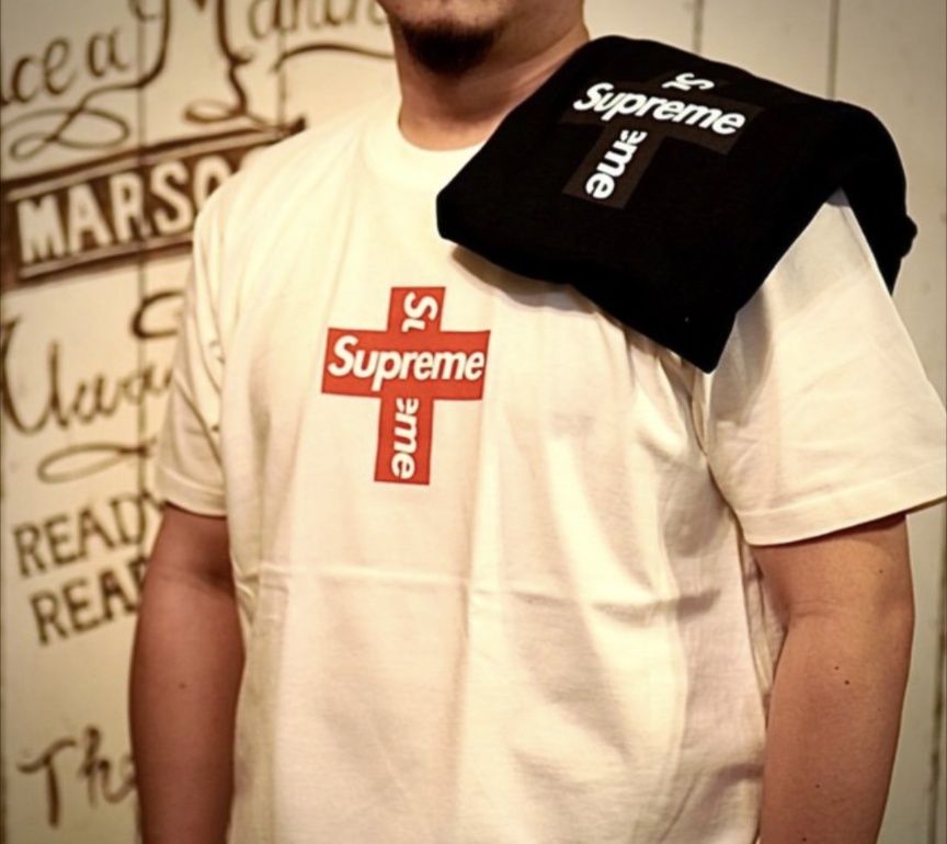 Футболка Supreme Cross Box logo