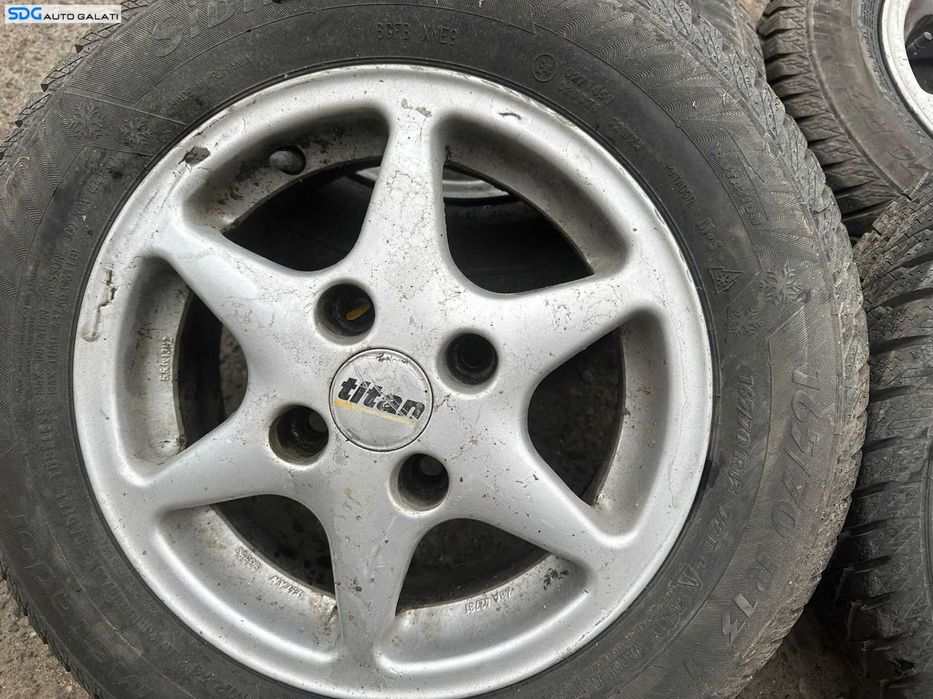 Set 4 Jante Roti Aliaj 165 70 R13 4x108 cu Cauciucuri Iarna Ford Mondeo 2 1996 - 2000 [X4129]
