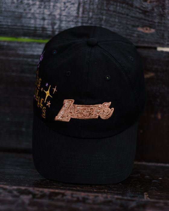 Cap snapback sapca hat LA Lakers NBA Mitchell & Ness cotton black