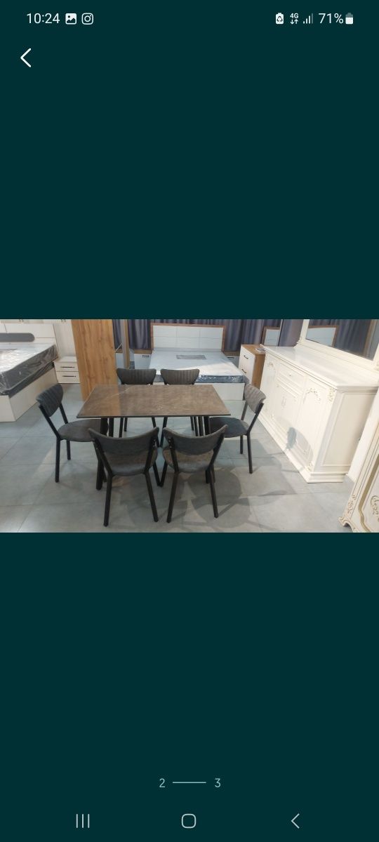 Stol stul 6×1 razmeri 120×80